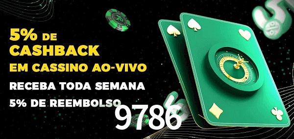 Promoções do cassino ao Vivo 9786